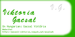 viktoria gacsal business card