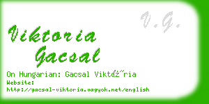 viktoria gacsal business card